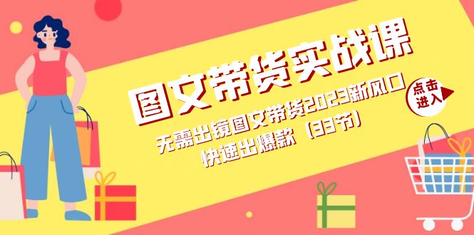 图文带货实战课：无需出镜图文带货2023新风口，快速出爆款（33节） - 晨鑫项目库-晨鑫项目库