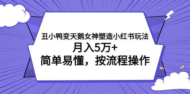 丑小鸭变天鹅女神塑造小红书玩法，月入5万+，简单易懂，按流程操作 - 晨鑫项目库-晨鑫项目库