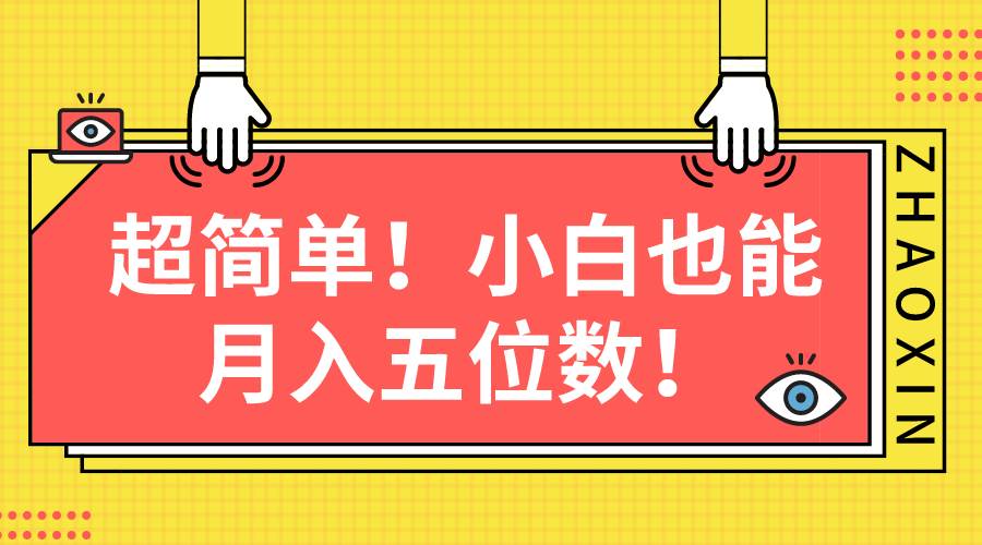 超简单图文项目！小白也能月入五位数 - 晨鑫项目库-晨鑫项目库