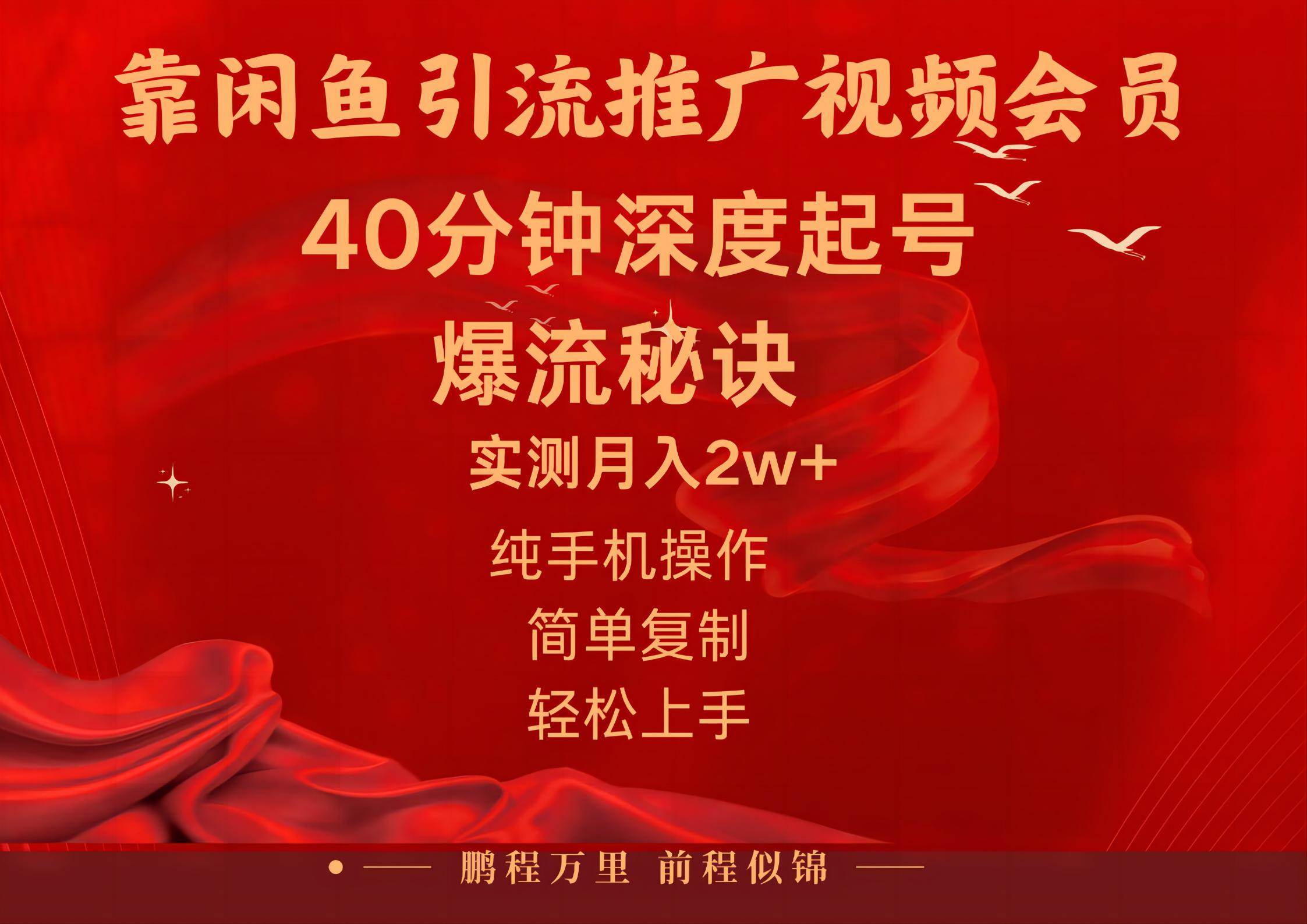 闲鱼暴力引流推广视频会员，能做到日入2W+，操作简单 - 晨鑫项目库-晨鑫项目库