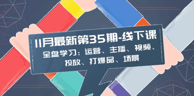 11月最新-35期-线下课：全盘学习：运营、主播、视频、投放、打爆品、场景 - 晨鑫项目库-晨鑫项目库