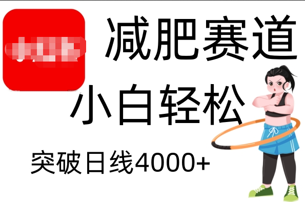 小红书减肥赛道，小白轻松日利润4000+ - 晨鑫项目库-晨鑫项目库