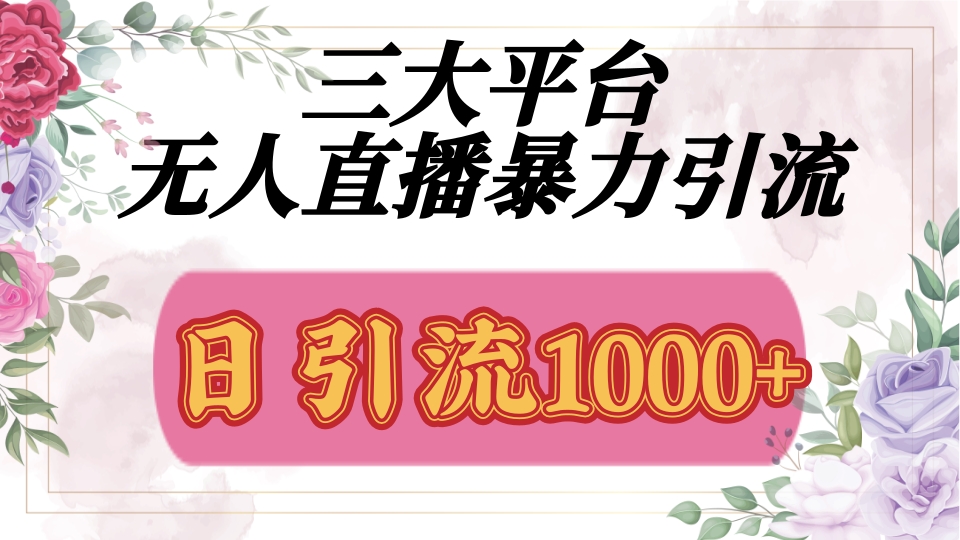 抖音，快手，视频号全平台通用，无人直播引流法，利用图片,模板,整套话术挂机全天支持矩阵操作，无限设备多开，超暴力引流，1000+高质量精准创业粉 - 晨鑫项目库-晨鑫项目库