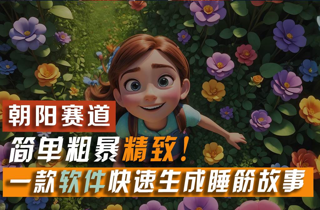 利用一款软件5分钟一条爆款睡前故事，简单粗暴精致！小白月入2w+ - 晨鑫项目库-晨鑫项目库