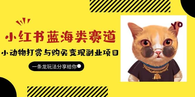小红书蓝海类赛道：小动物打赏与购买变现副业项目，一条龙玩法分享给你 - 晨鑫项目库-晨鑫项目库