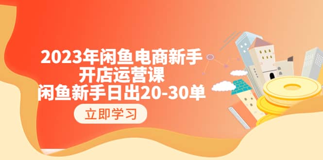 2023年闲鱼电商新手开店运营课：闲鱼新手日出20-30单（18节-实战干货） - 晨鑫项目库-晨鑫项目库