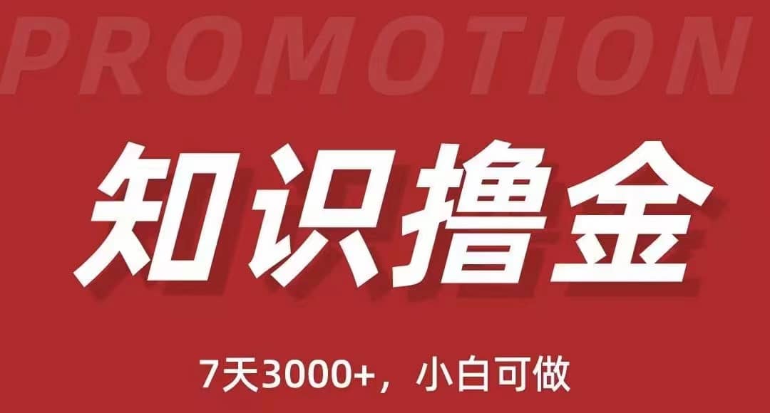 抖音知识撸金项目：执行力强当天见收益(教程+资料) - 晨鑫项目库-晨鑫项目库