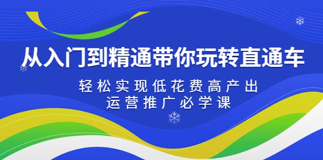 从入门到精通带你玩转直通车：轻松实现低花费高产出，35节运营推广必学课 - 晨鑫项目库-晨鑫项目库