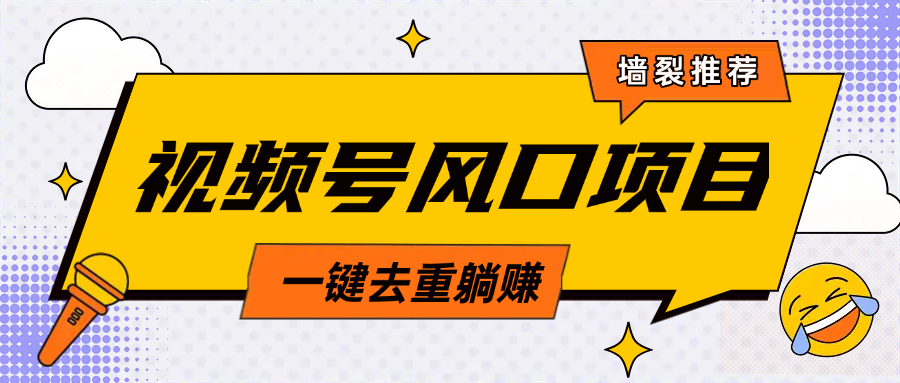 视频号风口蓝海项目，中老年人的流量密码，简单无脑，一键去重，轻松月入过万 - 晨鑫项目库-晨鑫项目库