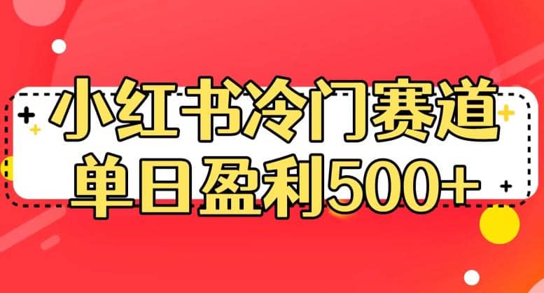 小红书冷门赛道，单日盈利500+【揭秘】 - 晨鑫项目库-晨鑫项目库