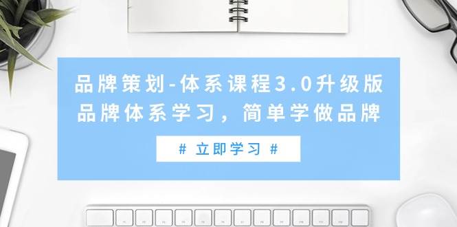 品牌策划-体系课程3.0升级版，品牌体系学习，简单学做品牌（高清无水印） - 晨鑫项目库-晨鑫项目库