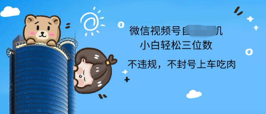 2024最新微信视频号挂机小白可上手，轻松日入三位数 - 晨鑫项目库-晨鑫项目库