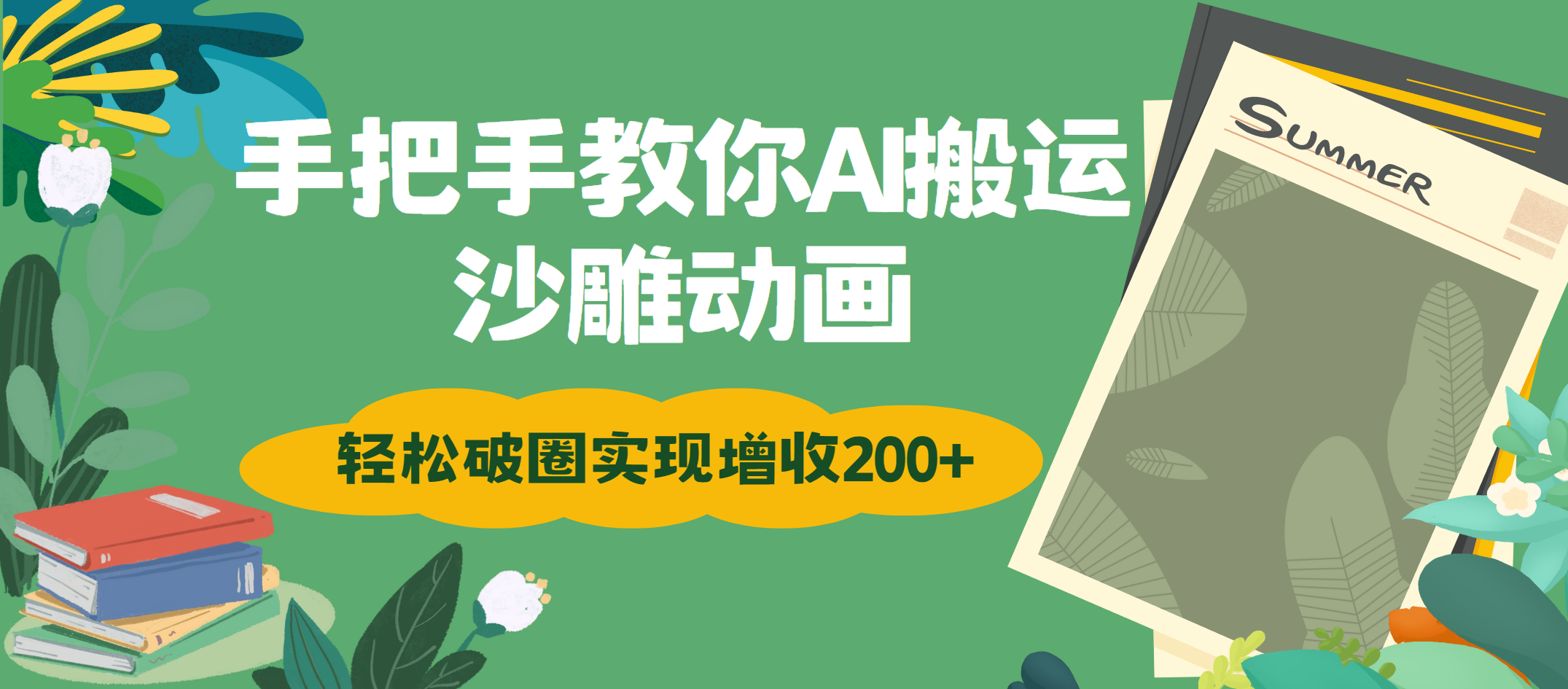 手把手教你用AI搬运沙雕动画轻松破圈实现增收200+ - 晨鑫项目库-晨鑫项目库