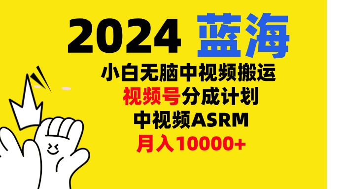 小白无脑复制-中视频视频号-分成计中视频ASRM - 晨鑫项目库-晨鑫项目库