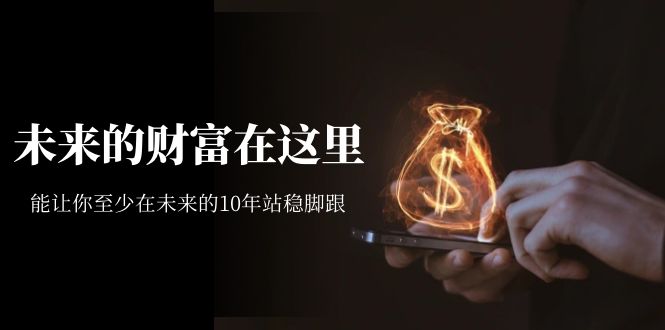某收费文章《未来的财富在这里》能让你至少在未来的10年站稳脚跟 - 晨鑫项目库-晨鑫项目库
