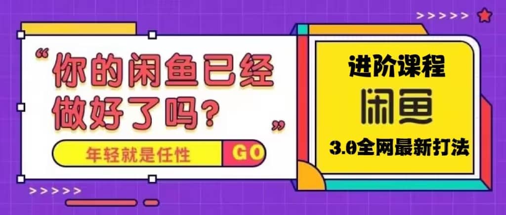 火爆全网的咸鱼玩法进阶课程，咸鱼进阶课程 - 晨鑫项目库-晨鑫项目库