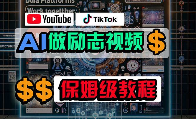 利用AI制作励志视频，在YouTube和TikTok赚钱，小白可做（附工具） - 晨鑫项目库-晨鑫项目库
