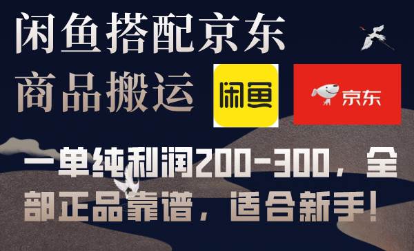 闲鱼搭配京东备份库搬运，一单纯利润200-300，全部正品靠谱，适合新手！ - 晨鑫项目库-晨鑫项目库