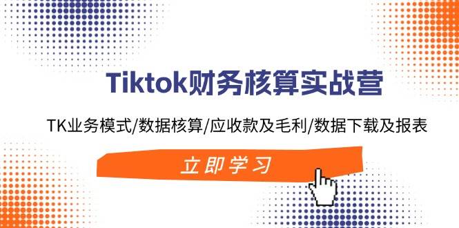 Tiktok财务核算实战营：TK业务模式/数据核算/应收款及毛利/数据下载及报表 - 晨鑫项目库-晨鑫项目库