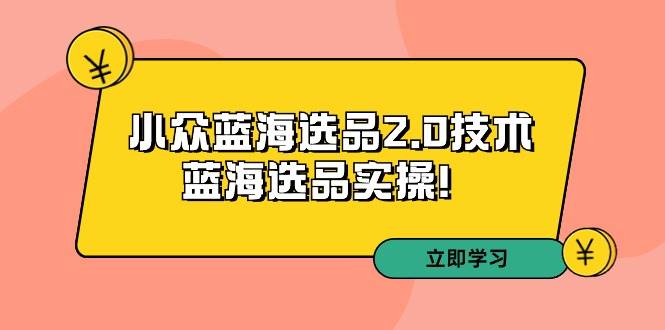拼多多培训第33期：小众蓝海选品2.0技术-蓝海选品实操！ - 晨鑫项目库-晨鑫项目库