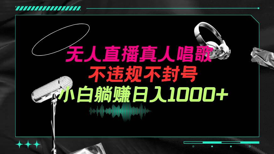 抖音24小时无人直播音乐，不违规，不封号纯撸音浪，小白实操当天日入1000+ - 晨鑫项目库-晨鑫项目库