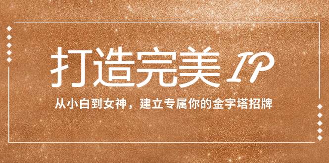 打造完美IP：从小白到女神，建立专属你的金字塔招牌（15节课） - 晨鑫项目库-晨鑫项目库