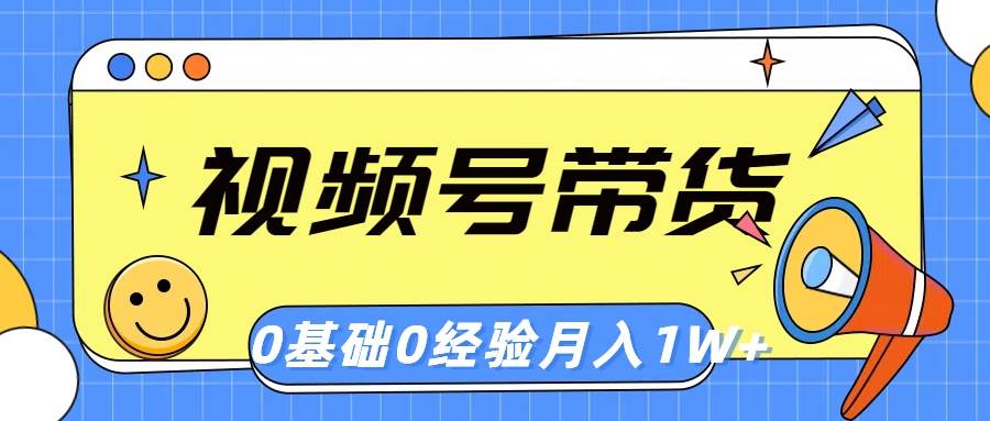 视频号轻创业带货，零基础，零经验，月入1w+ - 晨鑫项目库-晨鑫项目库