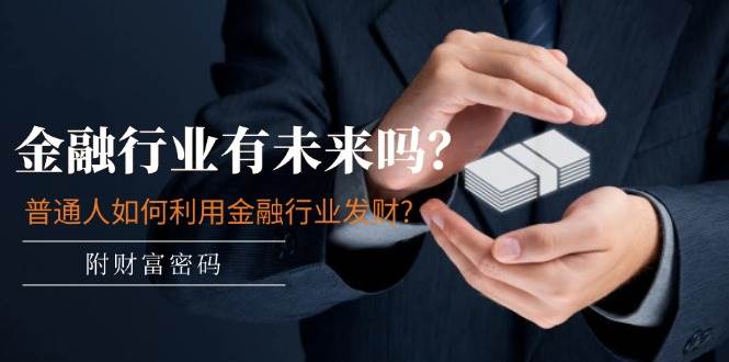 某付费文章：金融行业有未来吗？普通人如何利用金融行业发财?(附财富密码) - 晨鑫项目库-晨鑫项目库