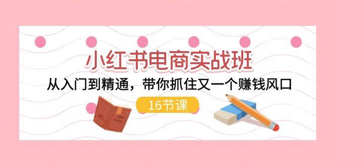 小红书电商实战班，从入门到精通，带你抓住又一个赚钱风口（16节） - 晨鑫项目库-晨鑫项目库