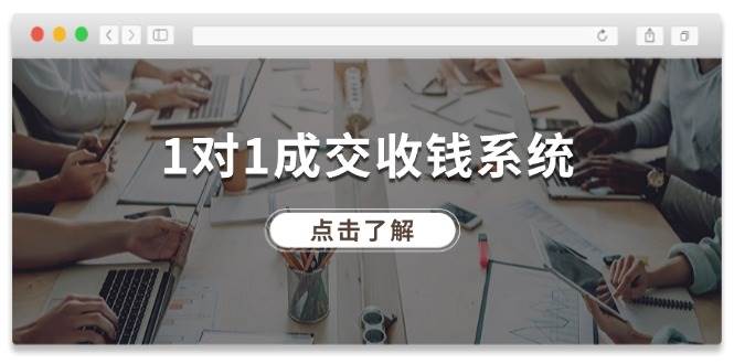 1对1成交 收钱系统，十年专注于引流和成交，全网130万+粉丝 - 晨鑫项目库-晨鑫项目库